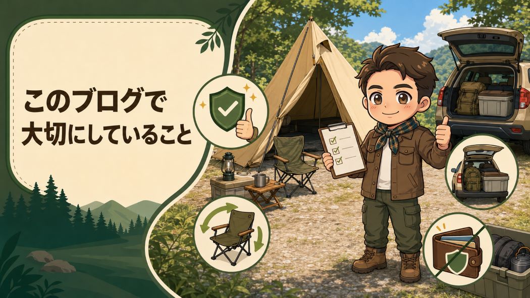 積載や収納、手持ちのキャンプ道具の流用を大切にするわいずパパ